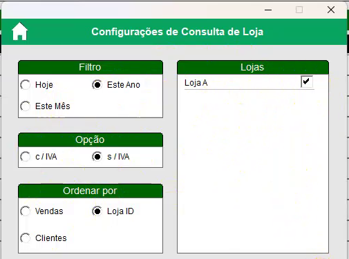 Configura&ccedil;&atilde;o do m&oacute;dulo Consulta Caixas de Lojas