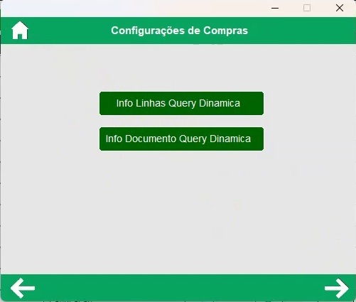 Consultas din&acirc;micas de linhas e documento de compras