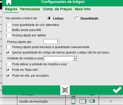Regras do m&oacute;dulo Artigos