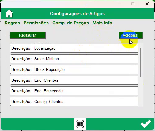 Campos Mais Info do m&oacute;dulo Artigos