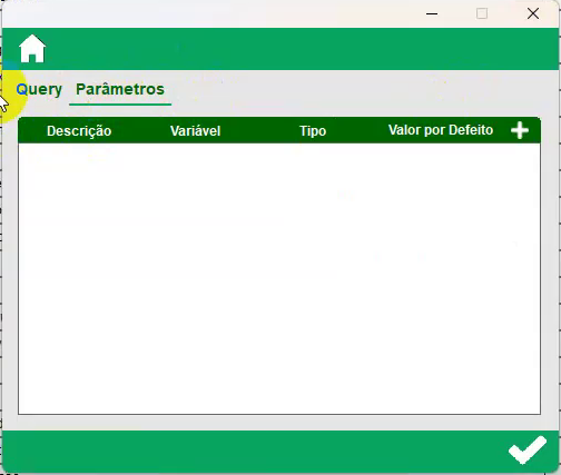 Par&acirc;metros do dashboard